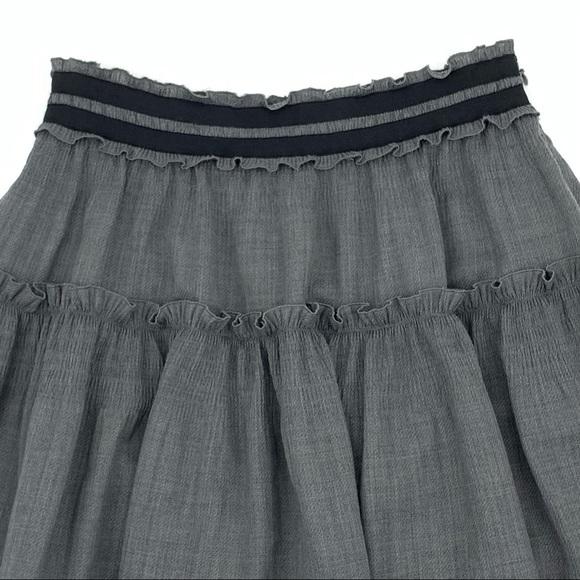 Diane Von Furstenberg Pyrette Bis Wool Blend Ruffle Mini Skirt - Picture 5 of 10
